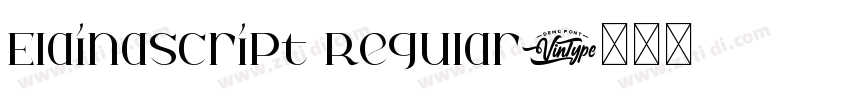 ElainaScript Regular字体转换